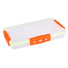 Коробка для рыболовной снасти прямоугольные прозрачные Водонепроницаемый Портативный Организация чехол для хранения ящик для рыбалки аксессуары для приманки; маленькие и большие размеры коробки