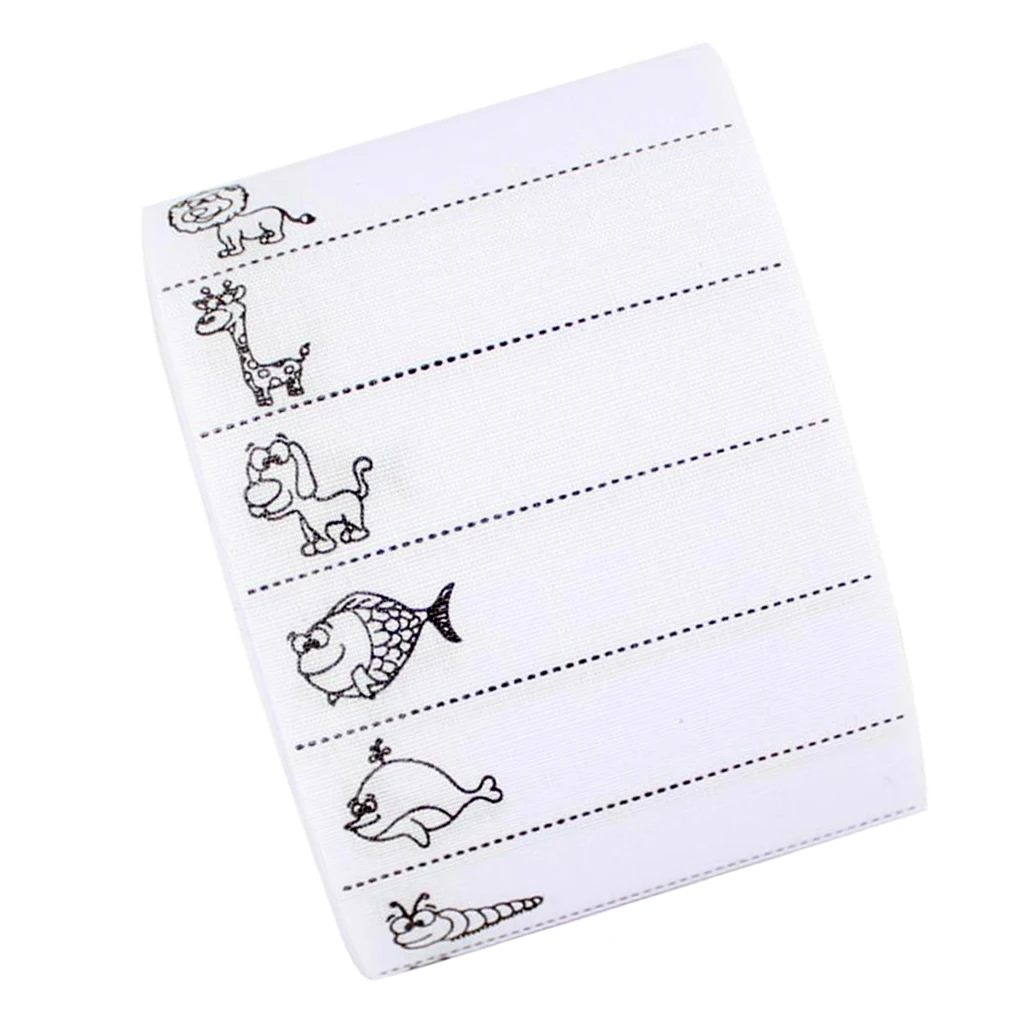 100Pcs Sew On Name Labels Animals Stickers Kids Girls Clothing Accessories