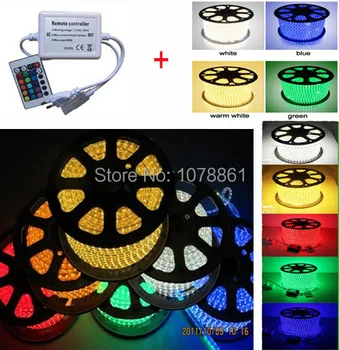 

Super Popular Flexible strip tape 60LEDs/M SMD LED Strip 5050 110V 120V 130V 220V 230V 240V RGB LED Strip with Remote Controller