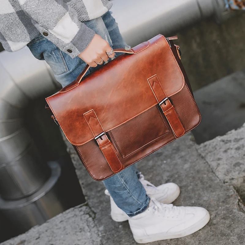 GUMST جلدية حقيبة للرجال حقيبة يد الأزياء Crossbody أكياس حقيبة ساعي جديد حقيبة للذكور حمل حقائب