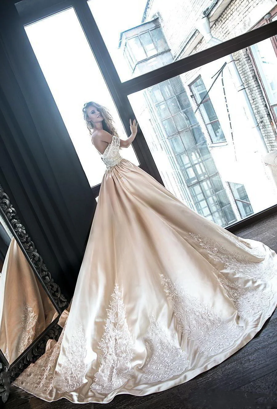 berta-2019-stunning-champagne-mermaid-wedding-dresses-with-detachable-satin-tra-off-the-shoulder-full-lace-bridal-gowns