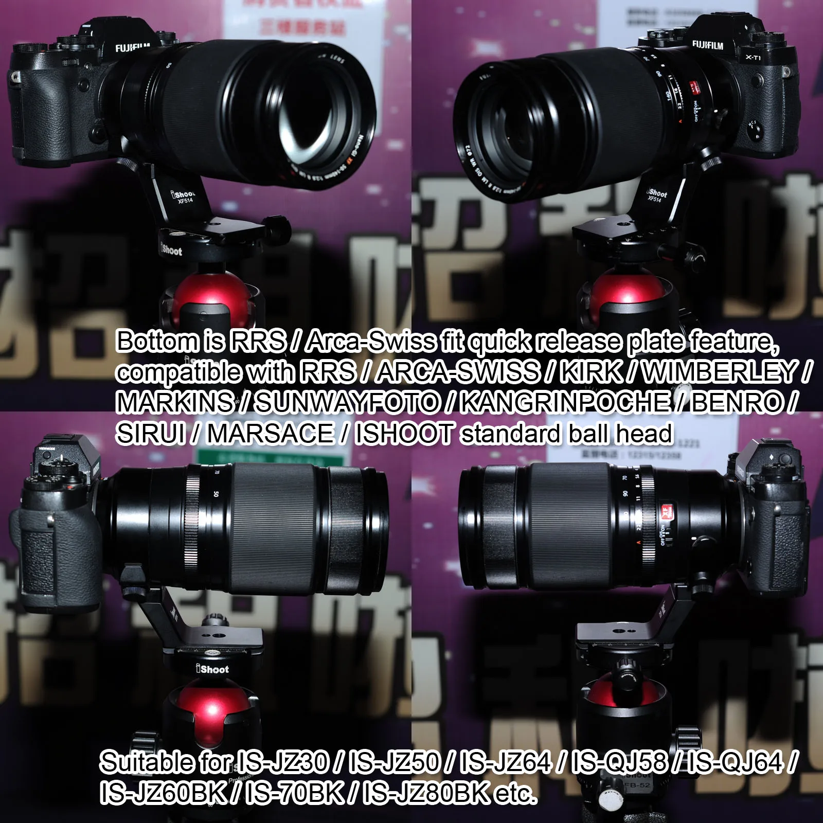 Металлический ошейник для объектива Запасная база подставка адаптер Fuji XF 50 140 мм