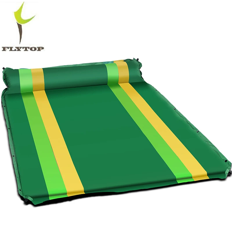 Матрас FLYTOP для кемпинга с двойным ковриком Самонадувающийся пляжный матрас