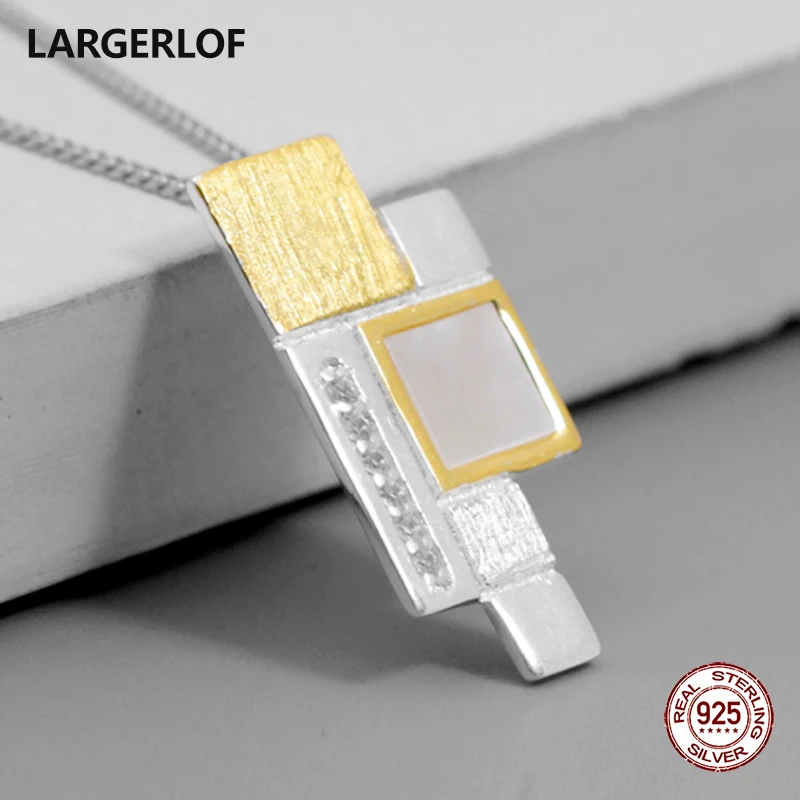 

LARGERLOF 925 Sterling Silver Pendant Necklace Women Necklaces Pendants Handmade Fine Jewelry 925 Silver Pendant PD49008