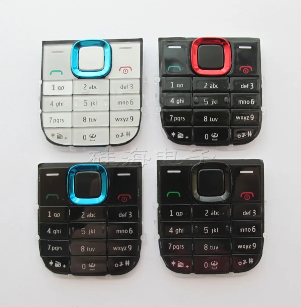 

Black/White/Blue/Red 100% New Ymitn Mobile Housing Cover Case Keypads Keyboards Buttons For Nokia 5130 Free Shipping