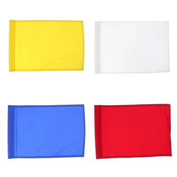 

4Pcs Professional Garden Golf Backyard Practice Putting Green Flag 51x35cm - Checkered and Solid Golf Flag