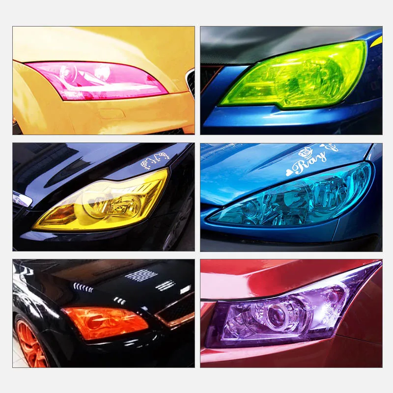 30x100cm Car Sticker For Cars Light Headlight Taillight protect Film