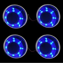 Marine 12V LED Stainless Steel Cup Drink Holder Boat RV Camper Multicolor