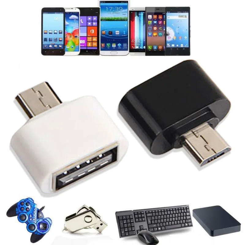 Micro V8 Male-USB-A 2,0 Женский OTG адаптер USB2.0 для Android для Micro V8 Мужской Для type-A Женский конвертер для samsung huawei sony