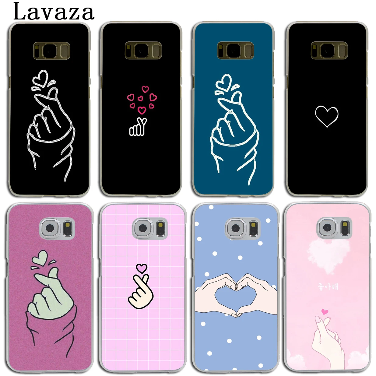 Чехол Love on the finger kpop с рисунком сердца для Samsung Galaxy S20 Ultra S10 Lite S10E S6 S7 Edge S8 S9 Plus A51 A71 A81