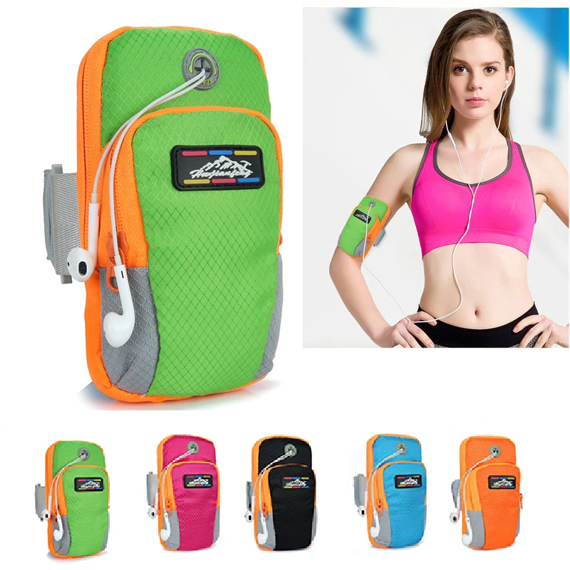 6 inch Outdoor Sport Running Arm Bag Wrist Pouch Exercise Jogging GYM