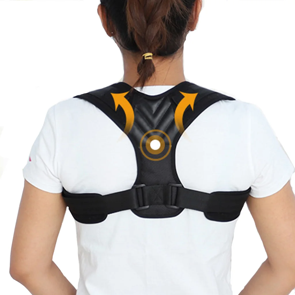 

Adjustable Posture Corrector Back Brace Support Belt Band Shoulder Lumbar Support Brace Strap Pain Relief corretor de postura