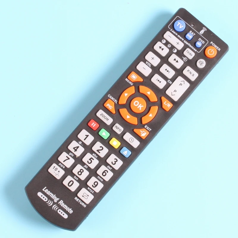 10pcs Remote control with learn function for TV,STB,DVD,DVB,HIFI