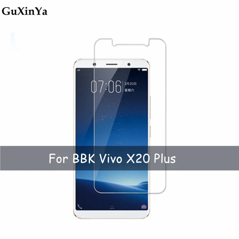 2 шт. закаленное стекло Vivo X20 Plus защита экрана для против царапин Стекло 9H BBK пленка