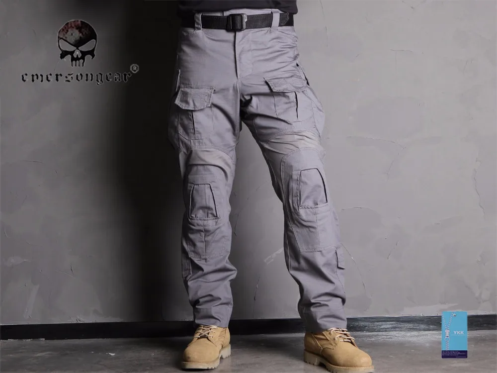 grey combat trousers