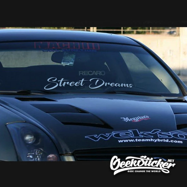 StreetDreams водонепроницаемый Авто Переднее Окно Наклейка на ветровое стекло Светоотражающая наклейка для Mazda Toyota BMW VW Honda Audi автомобильный Стайлинг