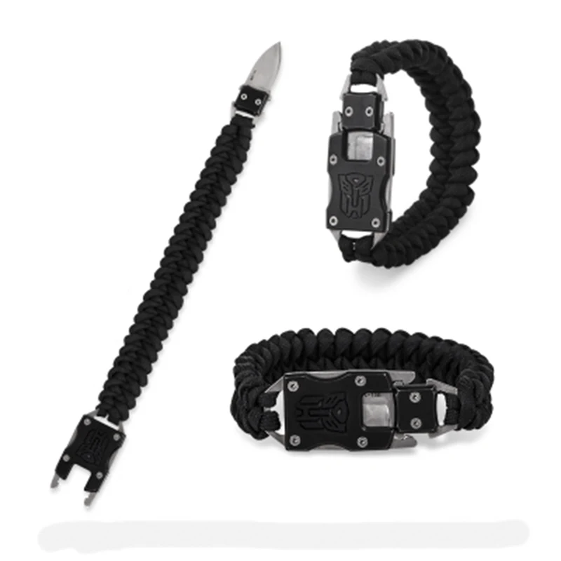EDC outdoor survival Bracelet knife, hand rope , multi function