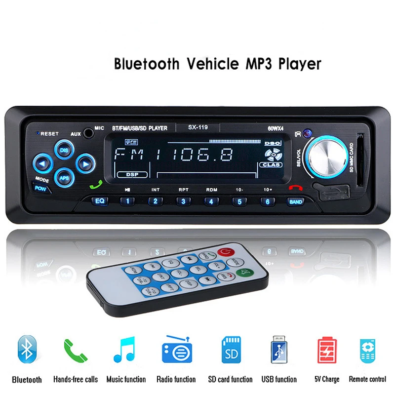 12V font b Car b font Radio Stereo font b Audio b font Player Bluetooth Phone