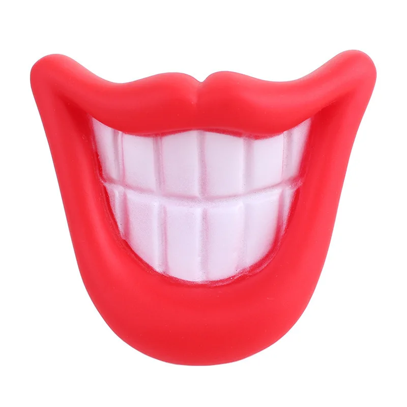 

Pet Dog Chew Throw Toys Pets Dog Puppy Giggle Flaming Lips Teeth Chew Squeaker Squeaky Sound Pet Training Squeaking Toy PT0011