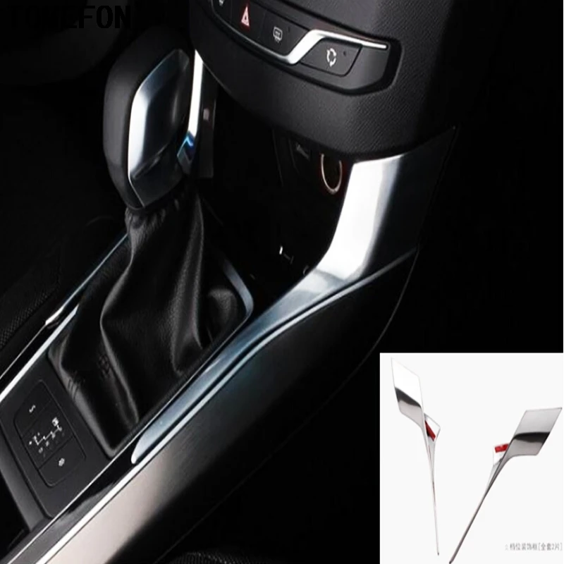 TOMEFON для Peugeot 308 2014 2015 2016 ABS Хромированная Автомобильная крышка Стайлинг уровень