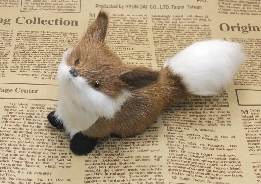 Buatan Fox Dekorasi Liar Boneka Hewan Rubah Kecil Hadiah Kecil In