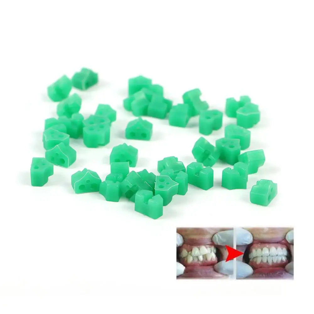 40pcs/bag Dental Silicone Add On Wedges Rubber TOR VM Delta Ring Tine Silicone Dental Wedges Rubber No Dental Material