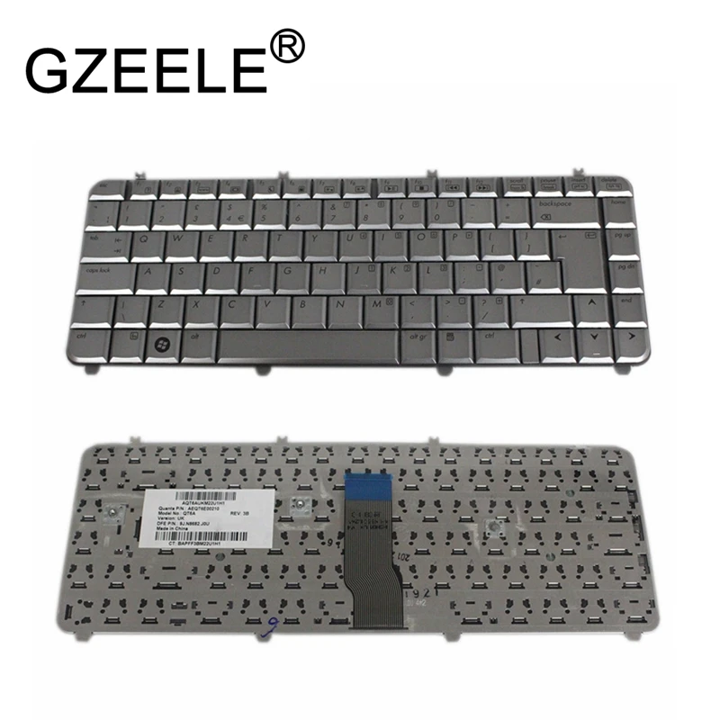 GZEELE новая клавиатура для ноутбука HP Pavilion DV5 DV5-1000 DV5t-1000 DV5z-1000 серебристый dv5t dv5z DV5-1100