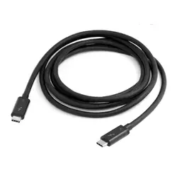 Thunderbolt 3 портами (стандарт 3,1 USB-C мужской Thunderbolt 3 мужской 40 Гбит/с кабель для Dell XPS13 50 см, 1 м, 2 м, черный