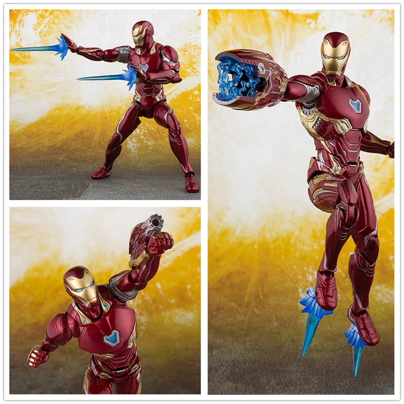 СВЧ S. h. figuarts Marvel Мстители 3 Бесконечная война Железный человек MK50 Ironman ПВХ фигурку Коллекционная модель дети игрушки куклы 16 см