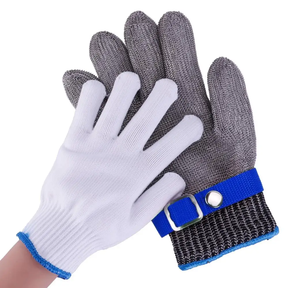 25cm Work Glove Safety Glove Cut Proof Glove Stab Resistant Butcher Mesh