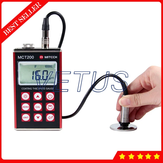 Cyfrowy farba miernik grubości lakieru Tester miernik z indukcji magnetycznej prądów wirowych zasada pomiaru MCT200 tanie i dobre opinie MiTeCH (0~1250)um depends on probes maximum 10mm for the probe F10 0 1um + -(3 H+1)um 4 digital LCD with EL backlight Cyfrowy farba miernik grubości lakieru Tester miernik z indukcji magnetycznej prądów wirowych zasada pomiaru MCT200 tanie i dobre opinie MiTeCH (0~1250)um depends on probes maximum 10mm for the probe F10 0 1um + -(3 H+1)um 4 digital LCD with EL backlight