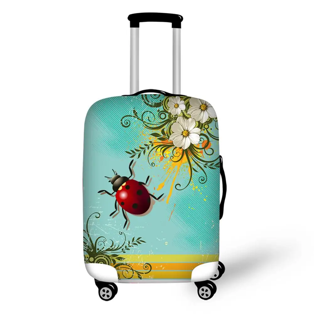 Elastic Travel Accessories Flower Print Waterproof Luggage Cover For 18