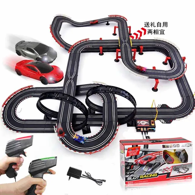  Remote  Control Mobil  Balap Trek Bermain Ganda Balap Mobil  