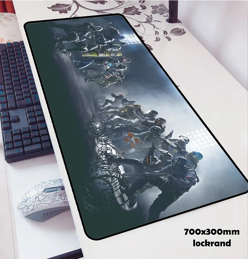 

Rainbow Six Siege 3 mouse pads 700x300mm pad to mouse notbook computer mousepad new gaming mousepad gamer to laptop mouse mats