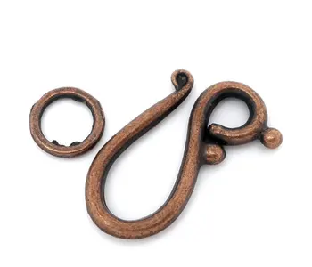 

DoreenBeads Zinc metal alloy Toggle Clasps Irregular Antique Copper 21mm x 12mm 7mm, 8 Sets 2015 new