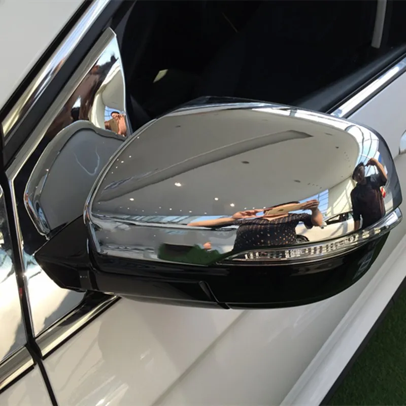 

2pcs/set car abs rearview mirror styling cover for ford edge accessories 2015