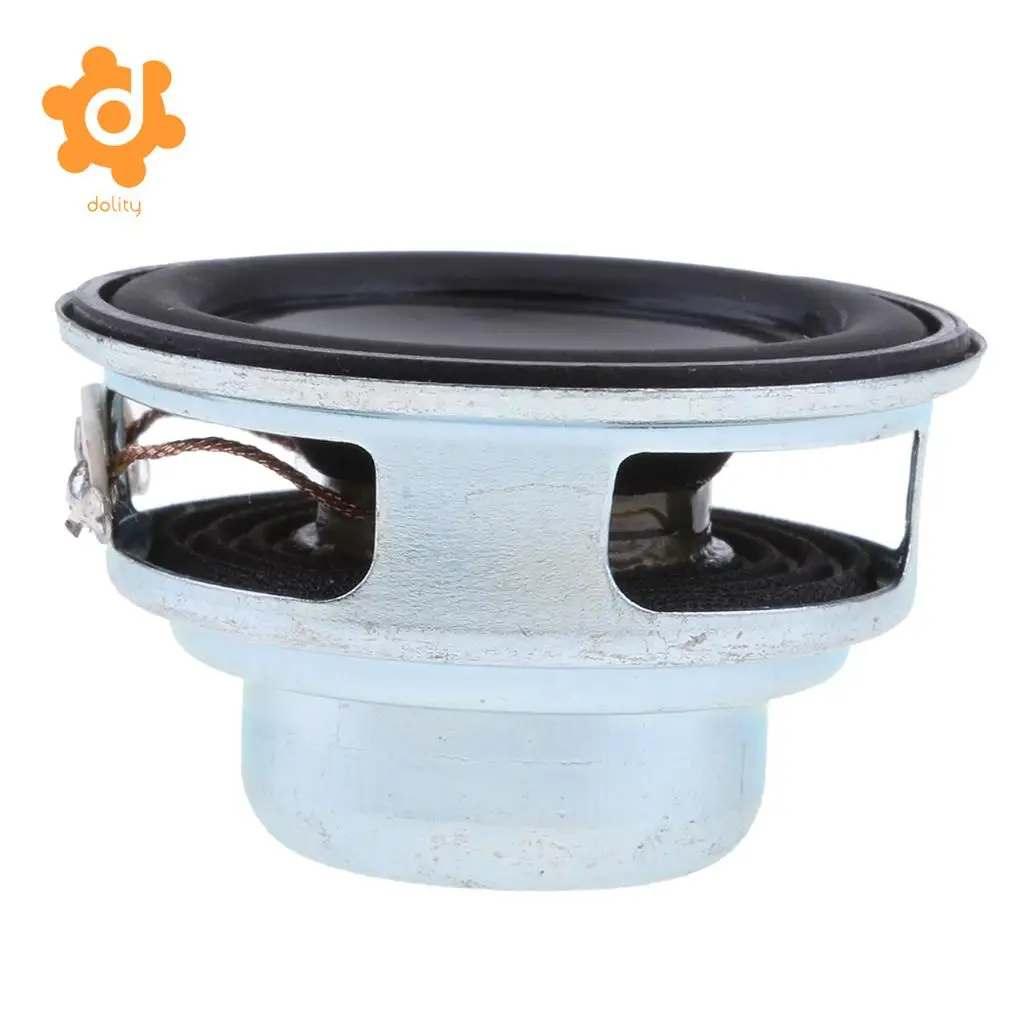 dolity 40mm 4Ohm 5W Full Range Audio Speaker PU Round Magnetic Loudspeaker 16 Coil