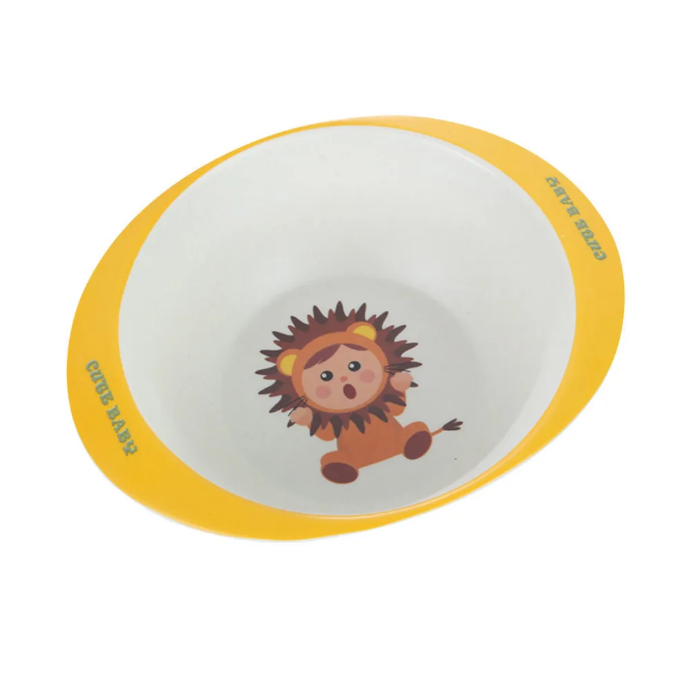 2019 Outdoor tableware bamboo fiber tableware children cartoon bowl environmental baby tableware doll plates tableware 40J11 (2)