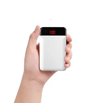 

12000mAh Mini Power Bank For Xiaomi Mi 9 iPhone Portable Fast Charger LED Display Dual USB Powerbank External Battery Poverbank