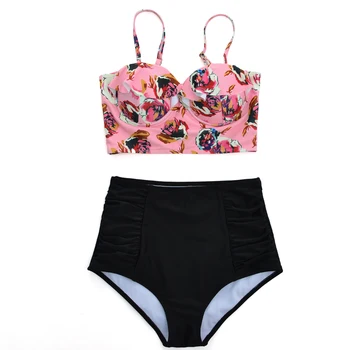 

Dropshipping Bikinis Set Women Swimwear Push Up Swimsuit Halter Top Biquini Padded Bathing Suit Bandage Brazilian plus size