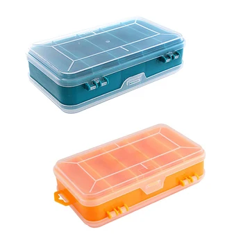 

13 Grids Portable Transparent Screws Storage Box Double-Side Multifunctional Storage Tool Case Plastic Case