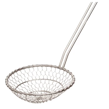 

Helen's Asian Kitchen Stainless Steel Spider Strainer, 5-Inch Strainer Basket