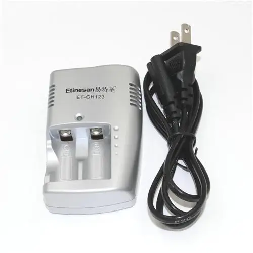 ETINESAN 16340 зарядные устройства для аккумуляторов CR123A прямые литиевых подходят
