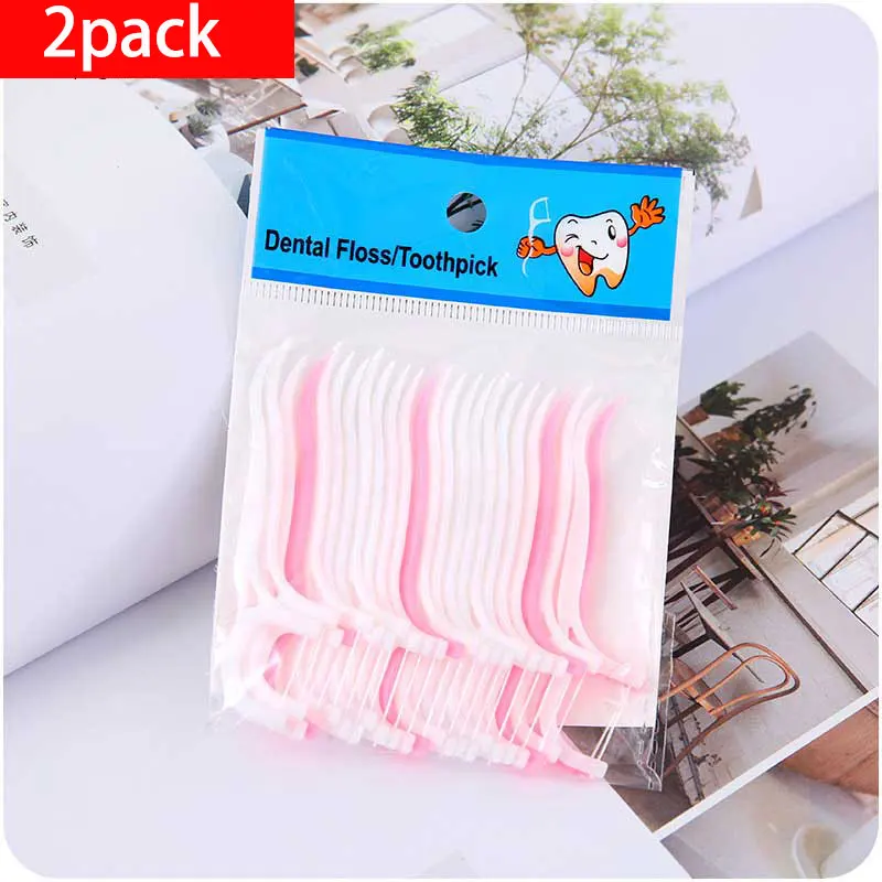 

25pcs a lot/vanzlife flattened stick teeth clean is not easy to break off the teeth high pull the round line care toothpick line