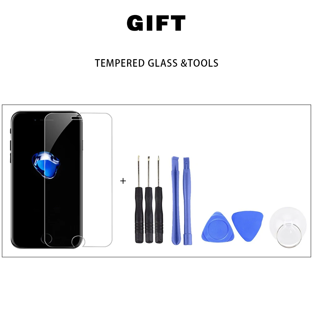 Полная сборка для iPhone 7 ЖК дисплей с камерой динамик 8 Plus экран замена 3D Touch
