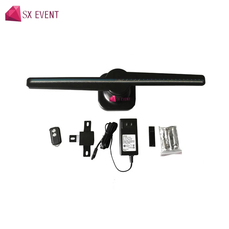 LED Holographic Projector Portable Hologram Player 3D Holographic Dispaly Fan Unique Hologram Projector