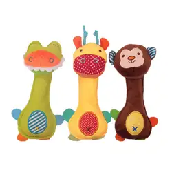 Bearoom детские погремушки-мобильные телефоны милые детские игрушки мультипликационных животных ручная погремушка Мягкие плюшевые Bebe