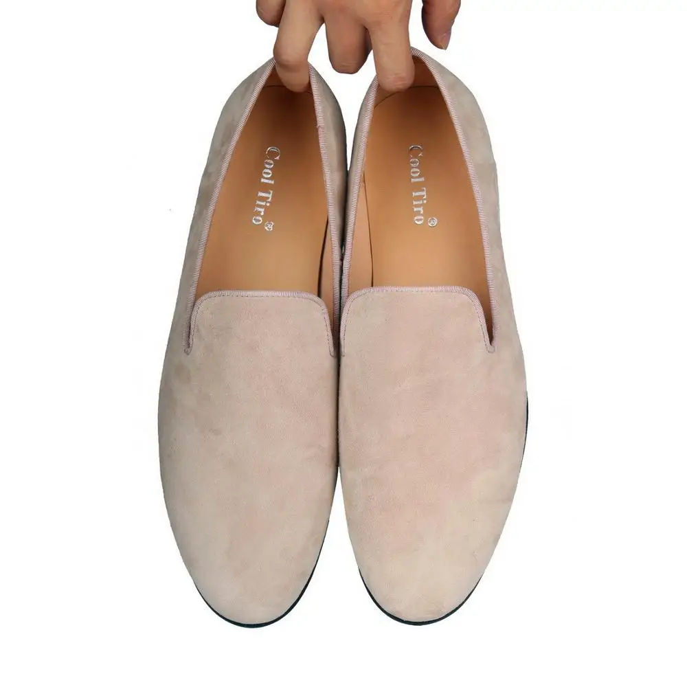 Beige suede Loafers SLIPPERS (7)
