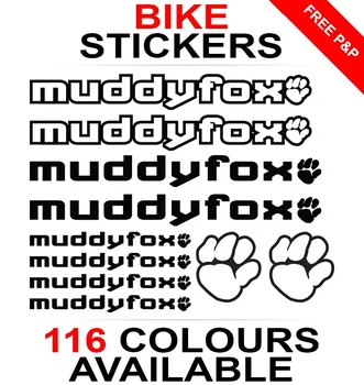 

For 1Set Muddyfox decals stickers sheet (cycling, mtb, bmx, road, bike) die-cut Car Styling