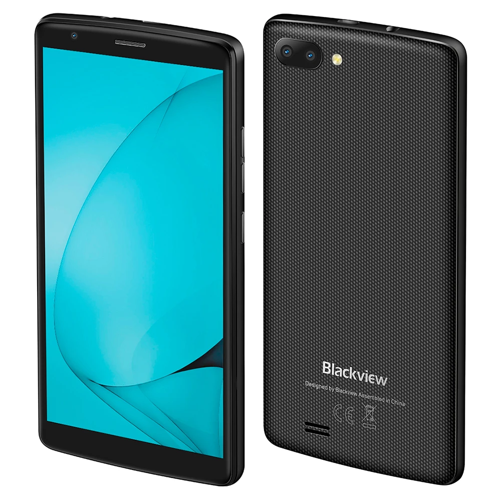 Blackview A20 1GB 8GB 3000mAh Мобильный телефон Android GO двойная задняя камера смартфона MTK6580M